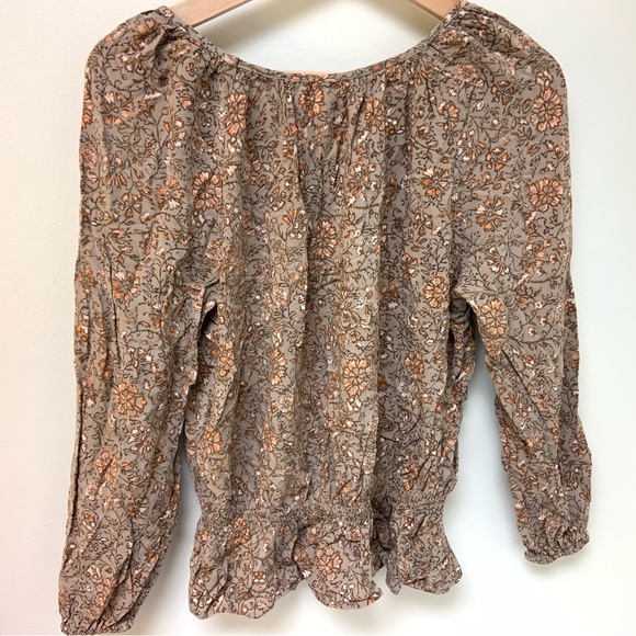 Peplum floral blouse size small - Picture 2 of 6